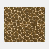 Giraffe Spots Wild Safari Style Animal Skin Fleecedecke (Vorderseite (Horizontal))