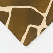 Giraffe Spots Wild Safari Style Animal Skin Fleecedecke (Ecke)
