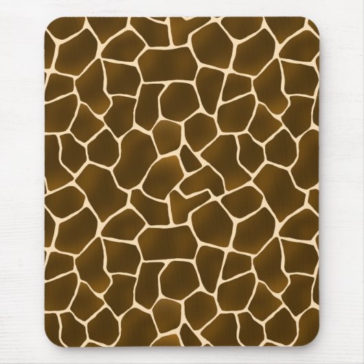Giraffe Spots Wild Safari Tierhaut Print Mousepad (Vorne)