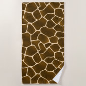 Giraffe Spots Wild Safari Tierhaut Print Strandtuch (Vorderseite)