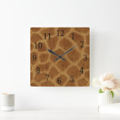 Giraffe Square Clock Quadratische Wanduhr (Zuhause)