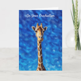 Giraffe Stand Tall Abschluss Card Karte