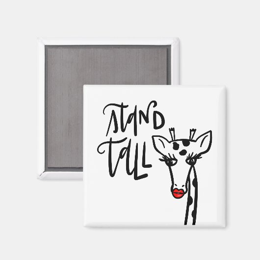 Giraffe - Stand Tall Magnet (Vorderseite/Rückseite)