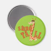 Giraffe Stand Tall Magnet (Vorderseite/Rückseite)