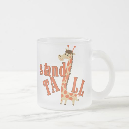 Giraffe Stand Tall Mattglastasse (Rechts)