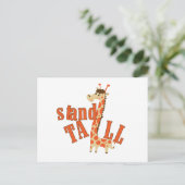 Giraffe Stand Tall Postkarte (Stehend Vorderseite)