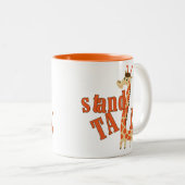 Giraffe Stand Tall Zweifarbige Tasse (VorderseiteRechts)