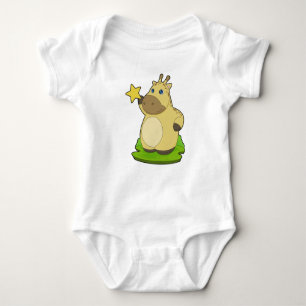 Giraffe Star Baby Strampler