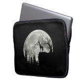 Giraffe Stehend auf MondHalloween-Geschenk für sie Laptopschutzhülle (Vorderseite Links)