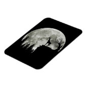 Giraffe Stehend auf MondHalloween-Geschenk für sie Magnet (Linke Seite)