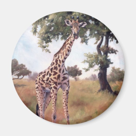 Giraffe Stehend Tall Magnet (Vorne)