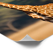 Giraffe Stehend Tall Poster (Ecke)