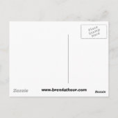 Giraffe Stehende große Postkarte (Rückseite)