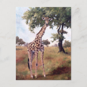 Giraffe Stehende große Postkarte