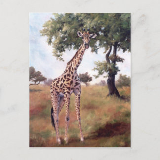 Giraffe Stehende große Postkarte