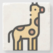 Giraffe Steinuntersetzer (Vorderseite)