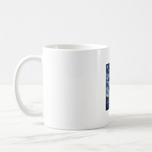 Giraffe Sternennacht Vintage Kaffeetasse (Links)