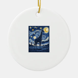 Giraffe Sternennacht Vintage Keramik Ornament
