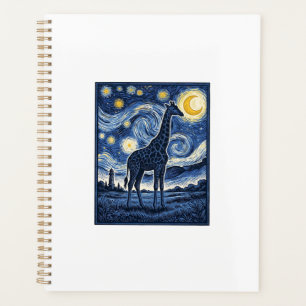 Giraffe Sternennacht Vintage Planer