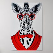 Giraffe Stift Zeichnend Poster, Zuhause Dekoration (Vorne)