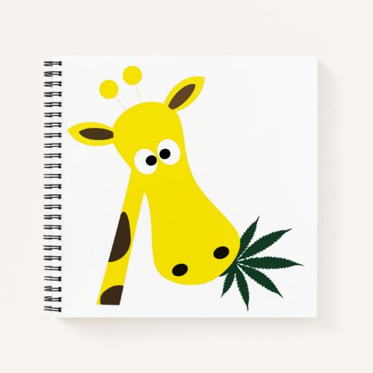 Giraffe Stoned Notizblock (Vorderseite)