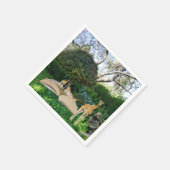 Giraffe-Story-Buchzeit, Serviette (Ecke)