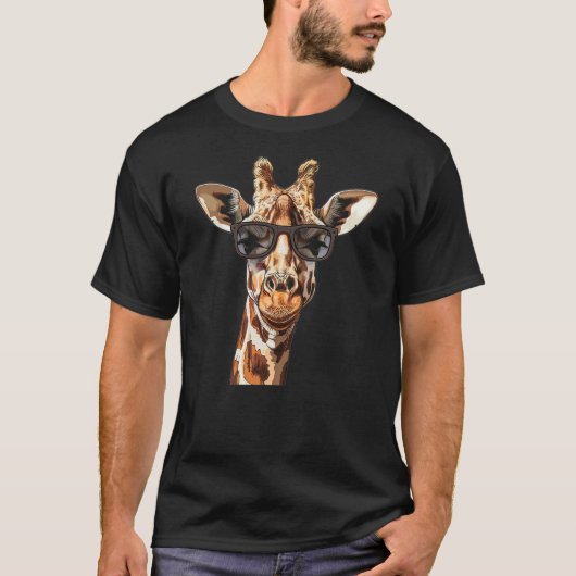 Giraffe Sunglasses T-Shirt (Vorderseite)