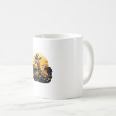 Giraffe Sunset Flora und Fauna Kaffeetasse (VorderseiteRechts)
