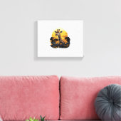 Giraffe Sunset Flora und Fauna Leinwanddruck (Insitu (Wohnzimmer))