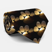 Giraffe Sunset Footprint Neck Tie Krawatte (Gerollt)