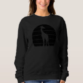 Giraffe Sunset Giraffe Cute Giraffe Sweatshirt (Vorderseite)