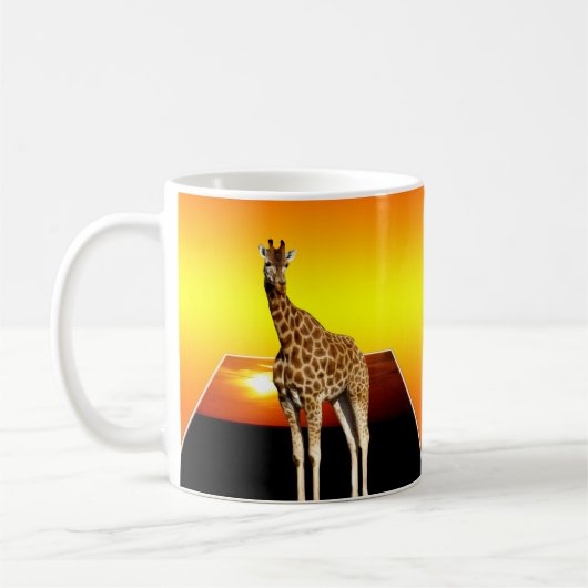 Giraffe Sunshine Popout Art, Kaffeetasse (Links)