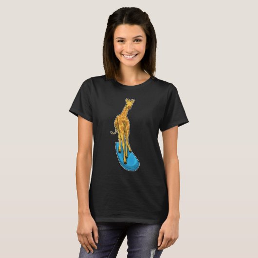 Giraffe Surfboard T-Shirt (Vorne ganz)