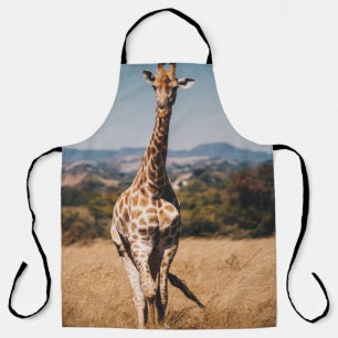 GIRAFFE SURROUNDED BY BROWN GRASS SCHÜRZE
