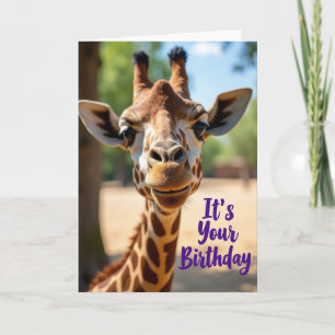 Giraffe Süße Geburtstagskarte Karte