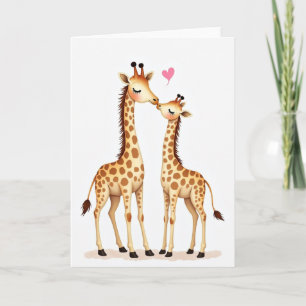Giraffe Süßer Muttertag Karte