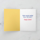 Giraffe-Sweater Wetter besser als Ostern Karte (Innenseite)