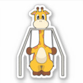 Giraffe Swing Aufkleber (Vorderseite)