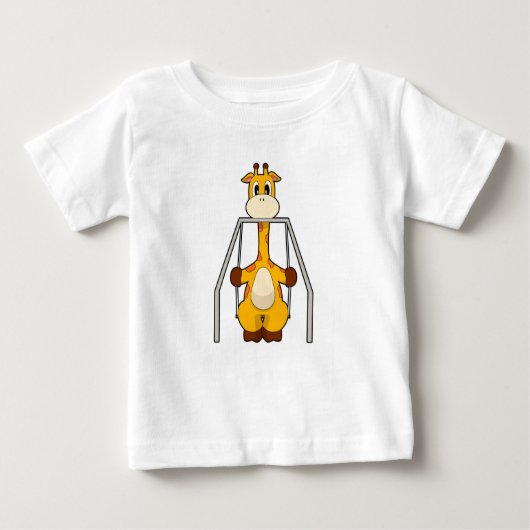 Giraffe Swing Baby T-shirt (Vorderseite)