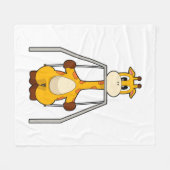 Giraffe Swing Fleecedecke (Vorderseite (Horizontal))
