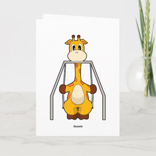 Giraffe Swing Karte (Rückseite)