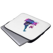 Giraffe Synthwave Vaporwave Art Laptopschutzhülle (Vorne Knopf)