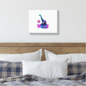 Giraffe Synthwave Vaporwave Art Leinwanddruck (Insitu (Schlafzimmer))