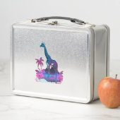 Giraffe Synthwave Vaporwave Art Metall Brotdose (Beispiel)