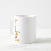 Giraffe T - Shirt für Kinder Kaffeetasse (Vorderseite Links)