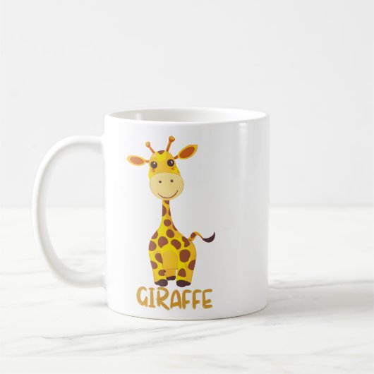 Giraffe T - Shirt für Kinder Kaffeetasse (Links)
