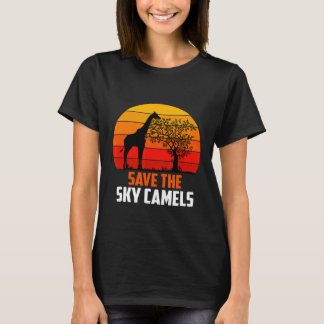 Giraffe T-Shirts Rettete die Sky Camels
