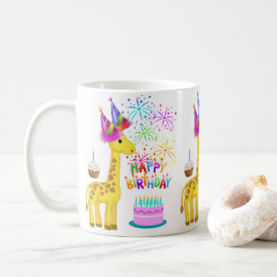 Giraffe Tasse Happy Birthday Tasse