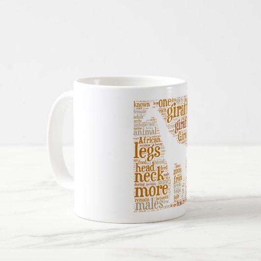 Giraffe-Tasse Kaffeetasse (Vorderseite Links)