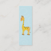 Giraffe Telefonnummerkarte (Rückseite)